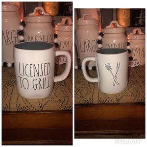 Rae Dunn LICENSED TO GRILL Double Sided Mug